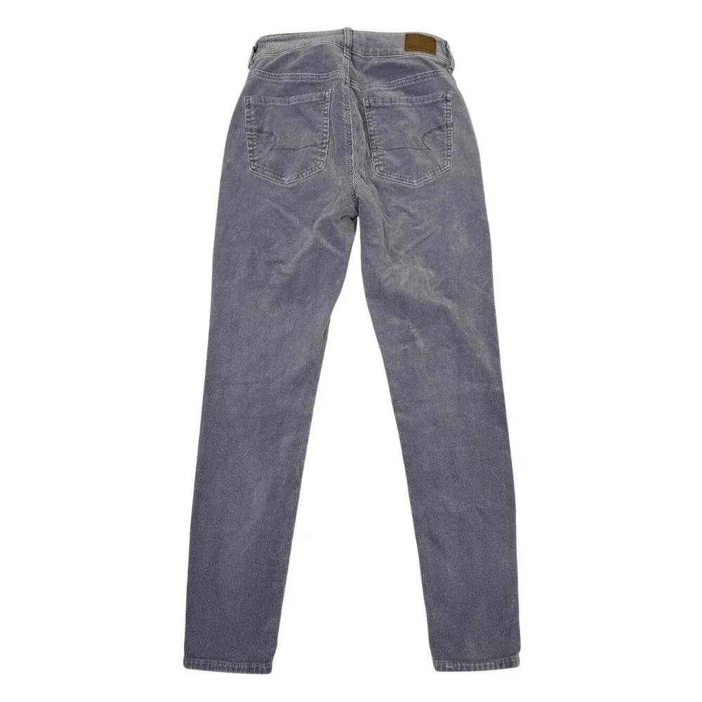 American Eagle Lavender Corduroy High‎ Rise Skinny Jeans 2 Button